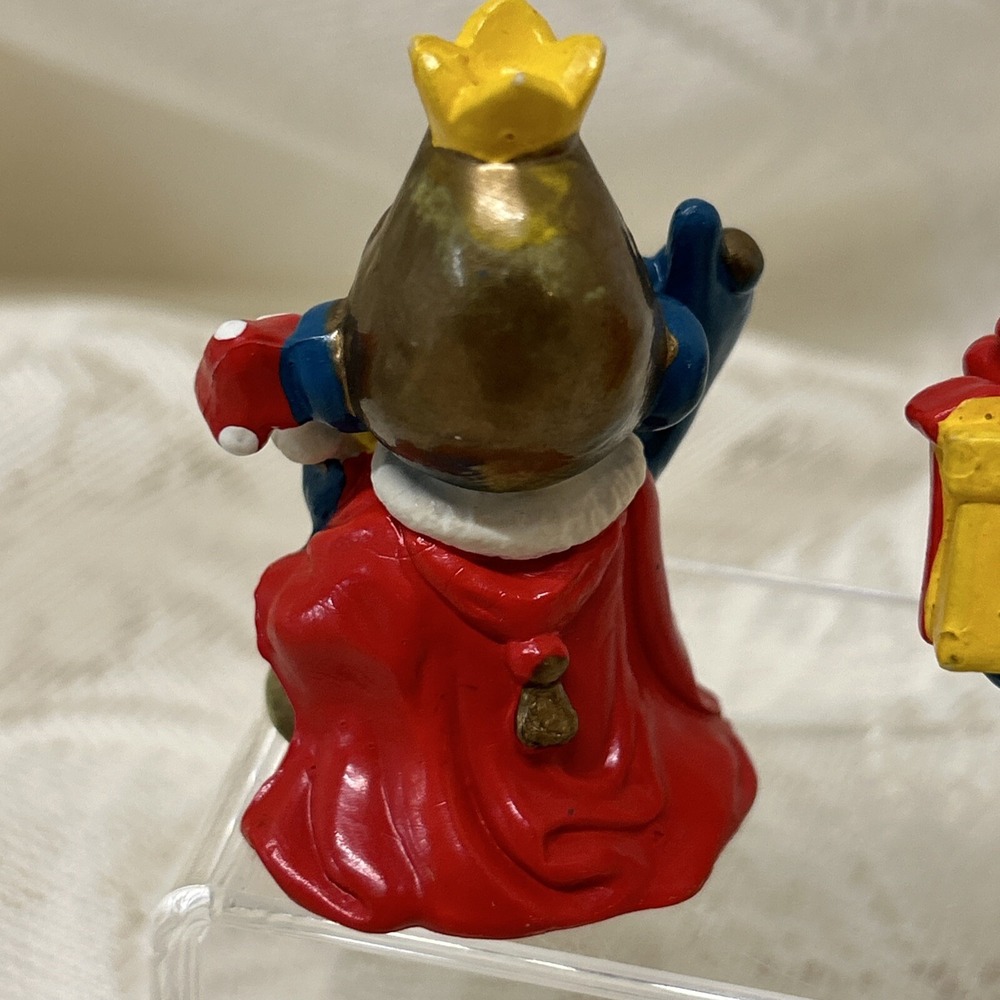 Smurfs 3 Emperor With Mushroom, Vintage Phone Gift Flowers vintage Schleich Peyo - Picture 6 of 13